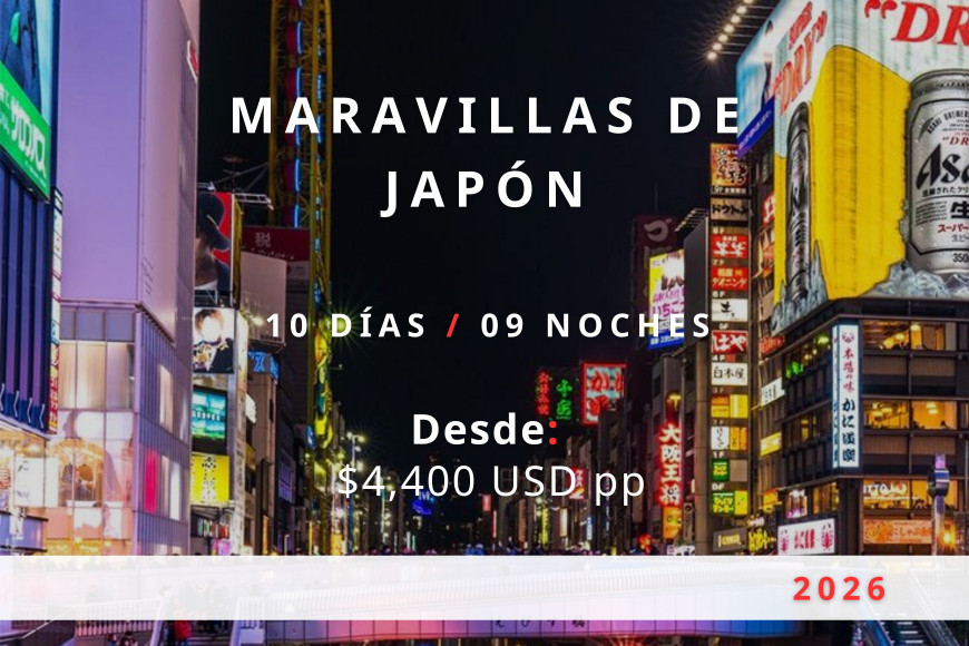 Maravillas de Japón 2026 