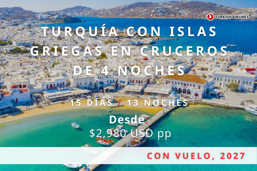 Turquía Con Islas Griegas En Cruceros De 4 Noches
