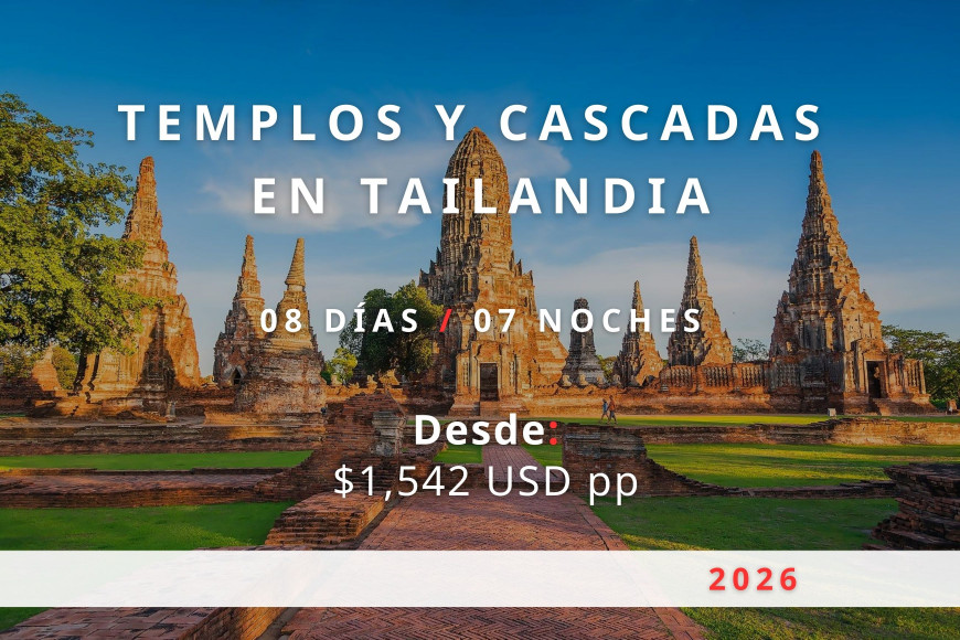 Templos y Cascadas en Tailandia