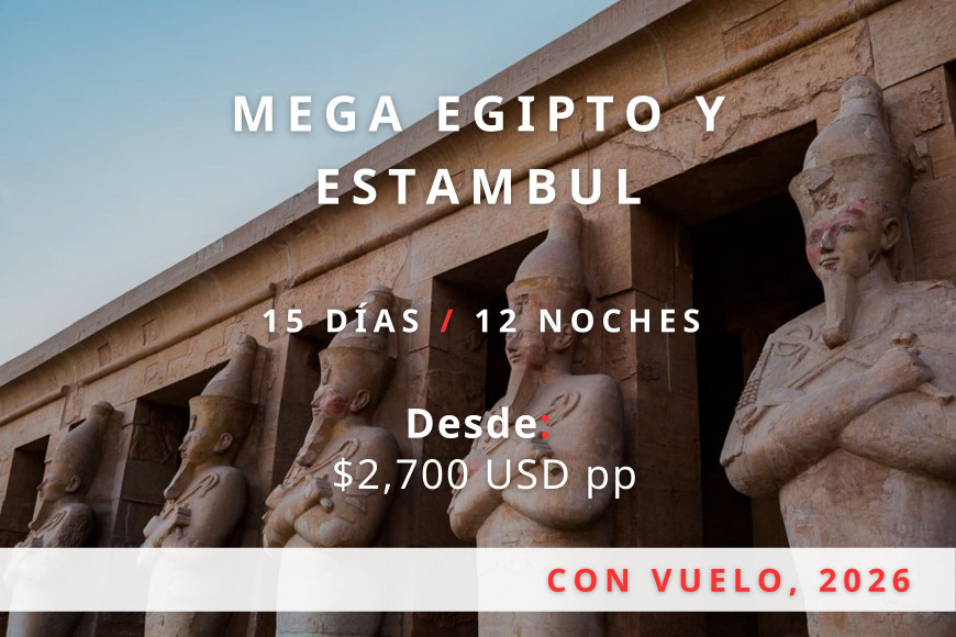 Mega Egipto y Estambul 2026 