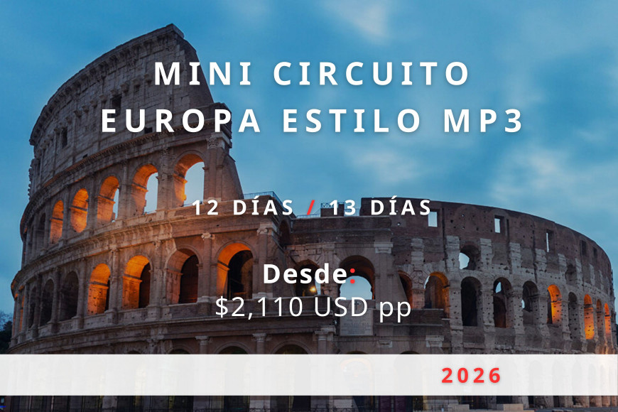Mini Circuito Europa Estilo MP3 2026 