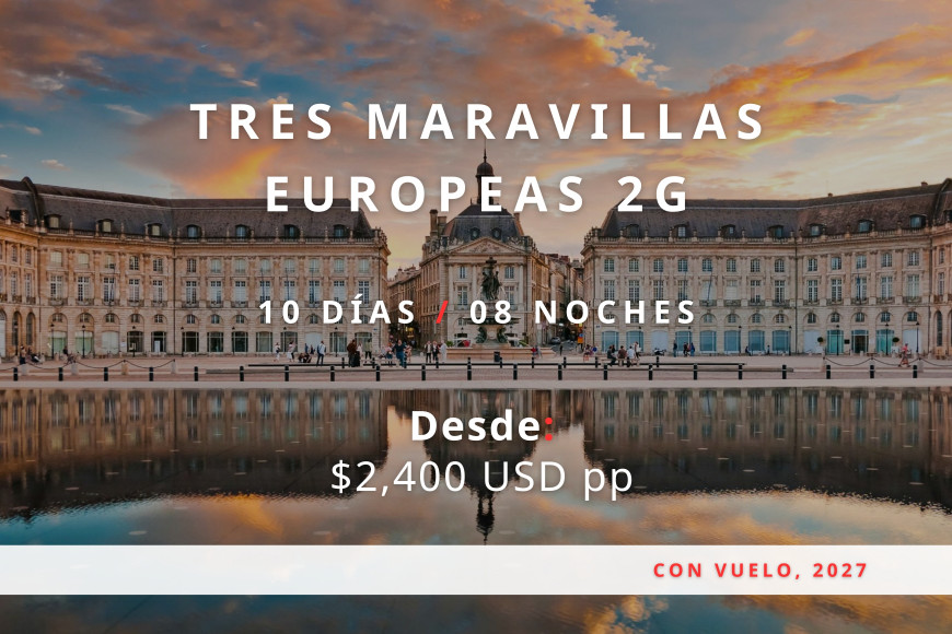 Tres Maravillas Europeas 2G 2027 