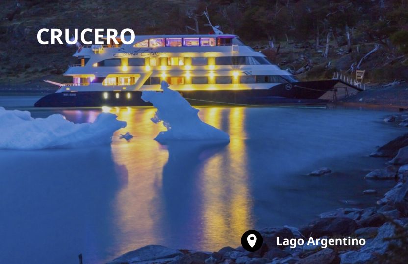 Crucero por el Lago Argentino con noche a bordo