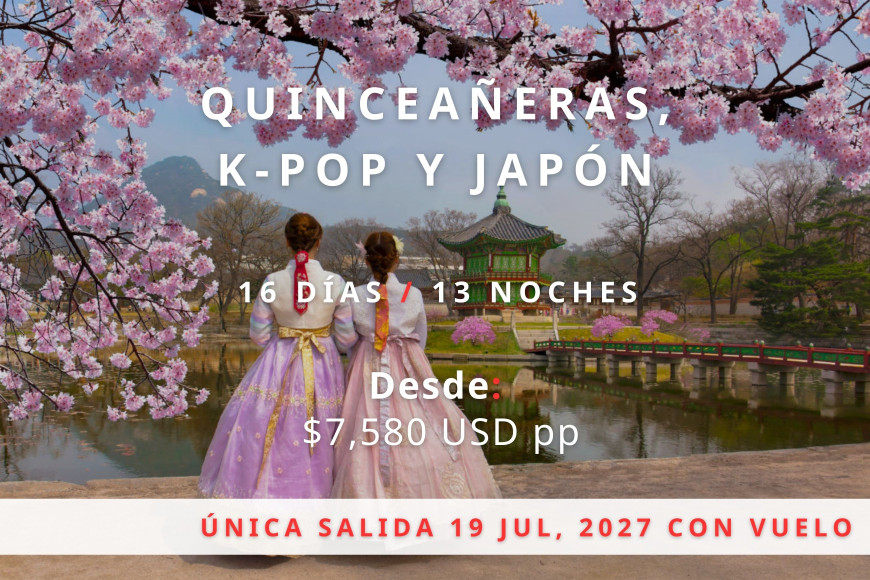 Quinceañeras, K-pop y Japón