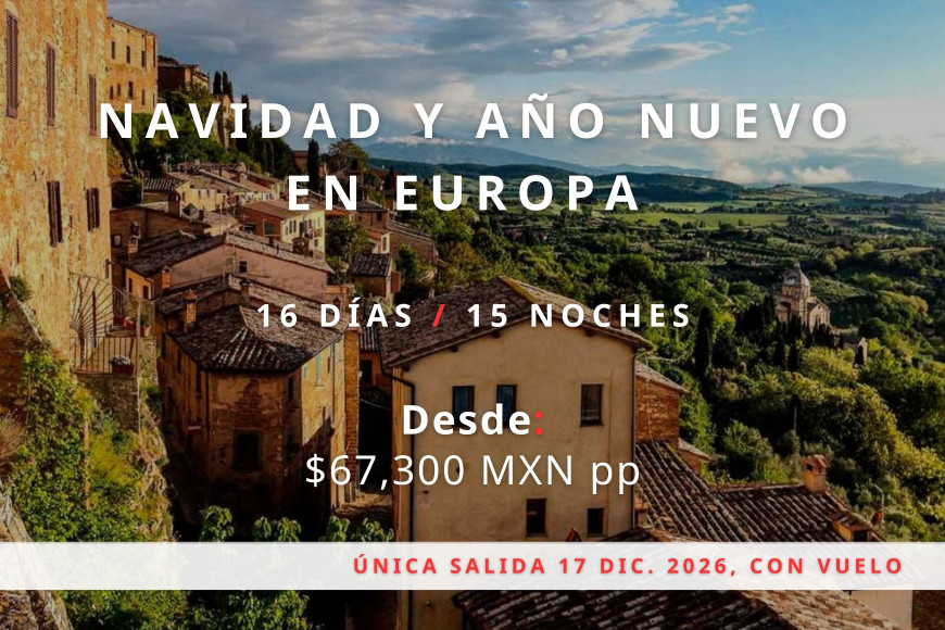 Navidad y año nuevo en Europa 2026