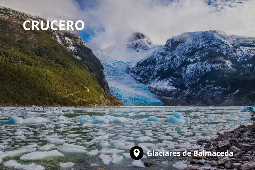   Crucero por los glaciares de Balmaceda y Serrano + Asado Magallánico